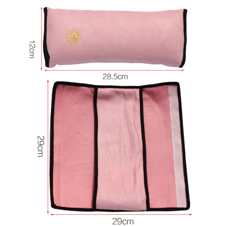 5 PCS Children Car Seat Belt Protective Cover Thickened Plush Shoulder Pillow, Gray