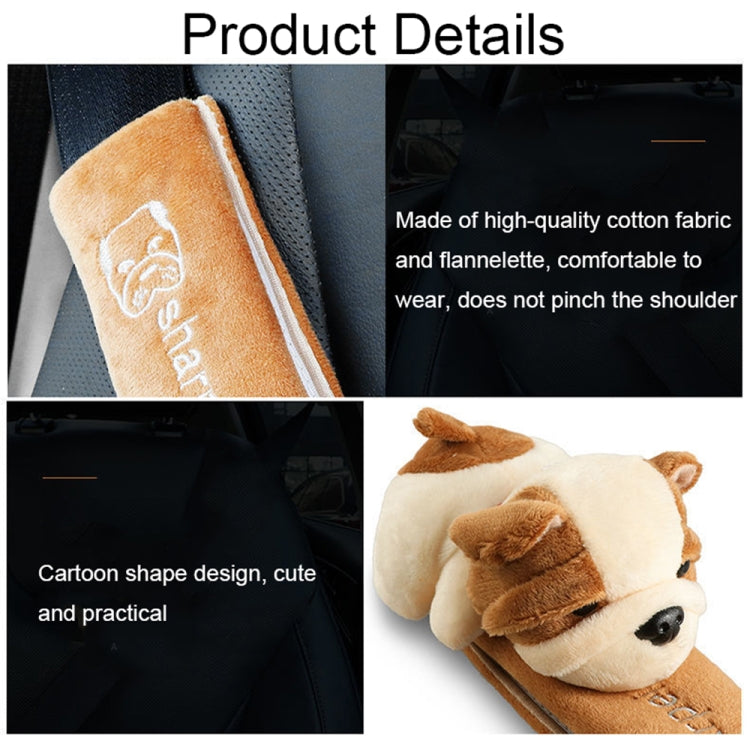 002 Cute Cartoon Thicked Seat Belt Anti-Strangled Protective Cushion, Length: