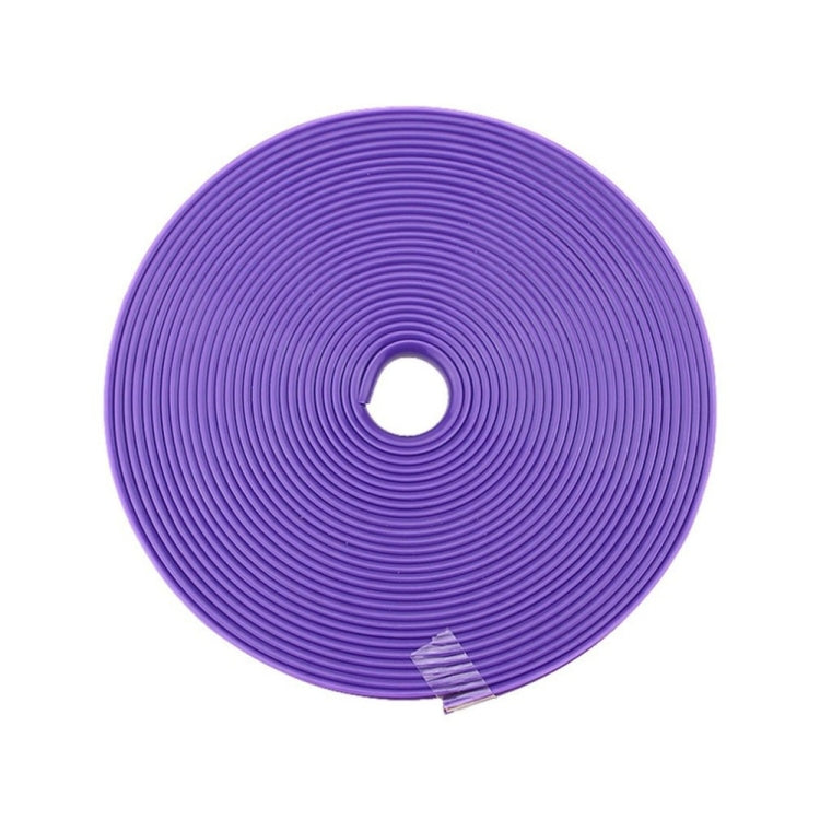 8m/roll Car Wheel General Sticker Modified Protection Sticker Anti-collision Strip, 1roll Black, 1roll Red, 1roll Pink, 1roll Purple, 1roll Blue, 1roll Orange, 1roll Gray, 1roll White