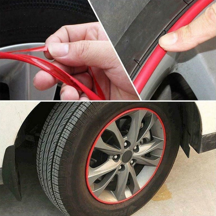 Car Wheel General TPE Protection Ring Bumper Wheel Decoration Modification Supplies, Purple, Black, Yellow, White, Orange, Gray, Red, Green, Blue, Pink