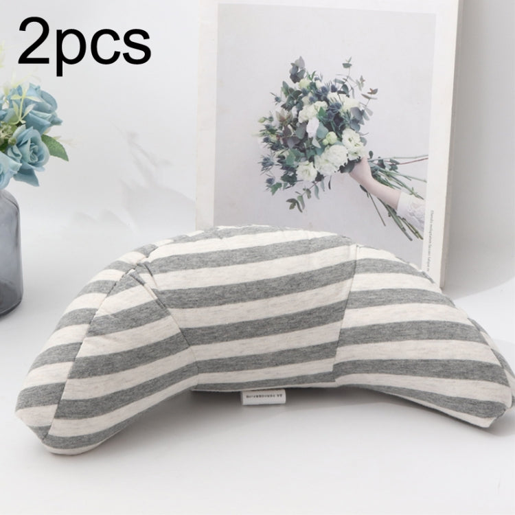 2pcs Children Neck Headrest Comfortable Shoulder Cover Car Neck Guard Pillow, 2pcs (Blue Gray Strip), 2pcs (Gray Strip), 2pcs (Green Strip), 2pcs (Coffee Strip), 2pcs (Gray Stripe), 2pcs (Brown Stripe), 2pcs (Pink Stripe), 2pcs (Green Stripe)