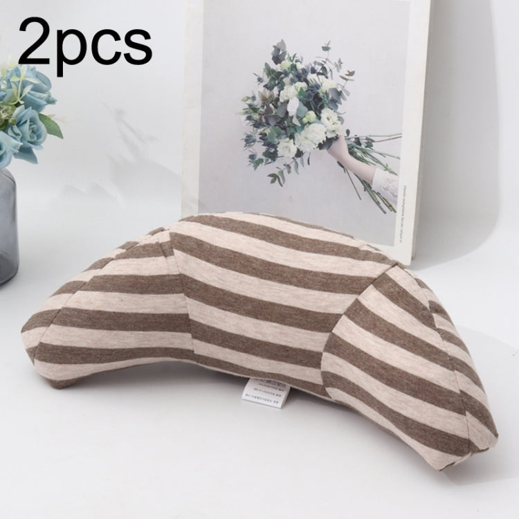 2pcs Children Neck Headrest Comfortable Shoulder Cover Car Neck Guard Pillow, 2pcs (Blue Gray Strip), 2pcs (Gray Strip), 2pcs (Green Strip), 2pcs (Coffee Strip), 2pcs (Gray Stripe), 2pcs (Brown Stripe), 2pcs (Pink Stripe), 2pcs (Green Stripe)