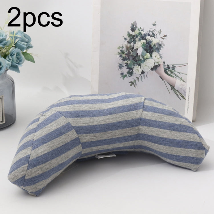 2pcs Children Neck Headrest Comfortable Shoulder Cover Car Neck Guard Pillow, 2pcs (Blue Gray Strip), 2pcs (Gray Strip), 2pcs (Green Strip), 2pcs (Coffee Strip), 2pcs (Gray Stripe), 2pcs (Brown Stripe), 2pcs (Pink Stripe), 2pcs (Green Stripe)