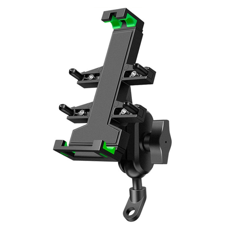 A02 Motorcycle Mobile Phone Navigation Bracket Car Riding Anti-shock Aluminum Alloy Rack, A02 U Car Handlebar Model, A02 Rearview Mirror Model, A02 M10 Ball Header Installation Model, A02 M8 Ball Header Installation Model
