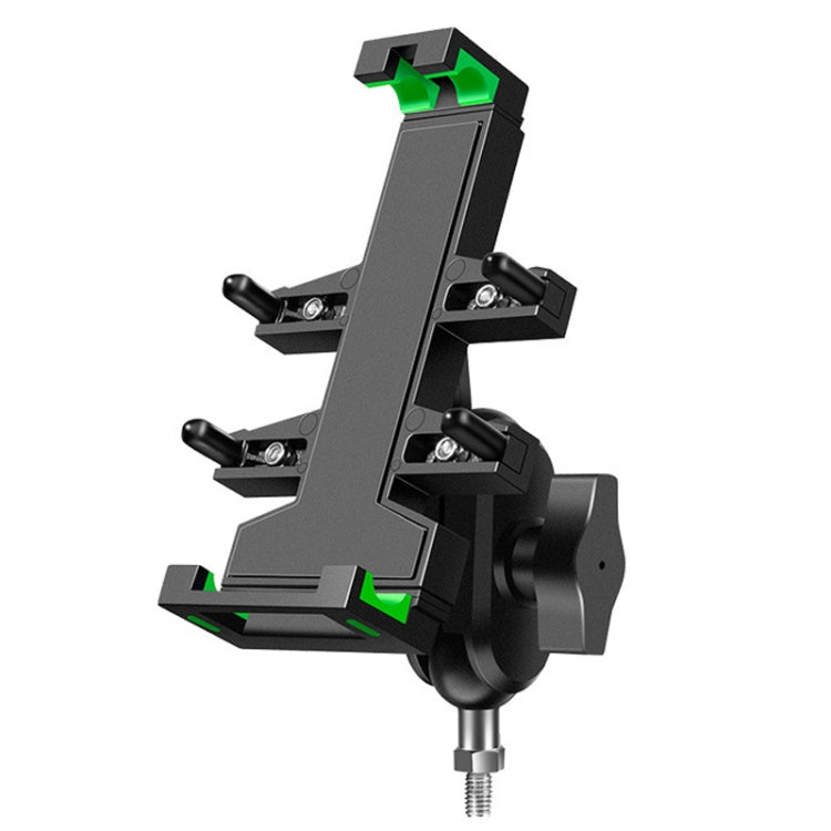 A02 Motorcycle Mobile Phone Navigation Bracket Car Riding Anti-shock Aluminum Alloy Rack, A02 U Car Handlebar Model, A02 Rearview Mirror Model, A02 M10 Ball Header Installation Model, A02 M8 Ball Header Installation Model