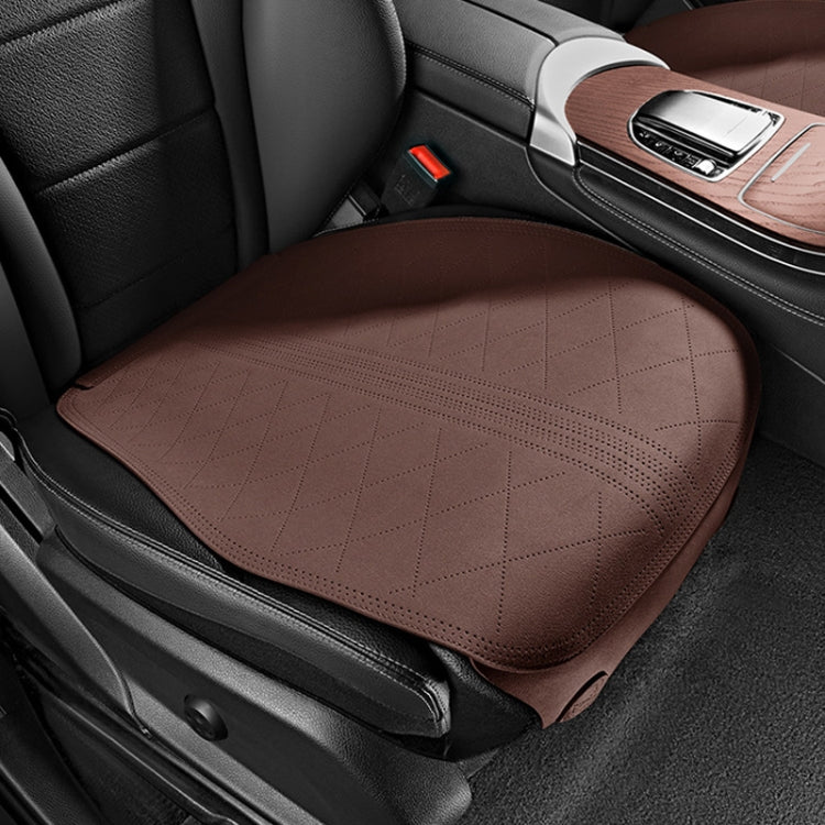 Flip-fur Car Cushion Breathable Ventilation Cushion for Four Seasons, Style:, Long Rear Cushion, Front Cushion