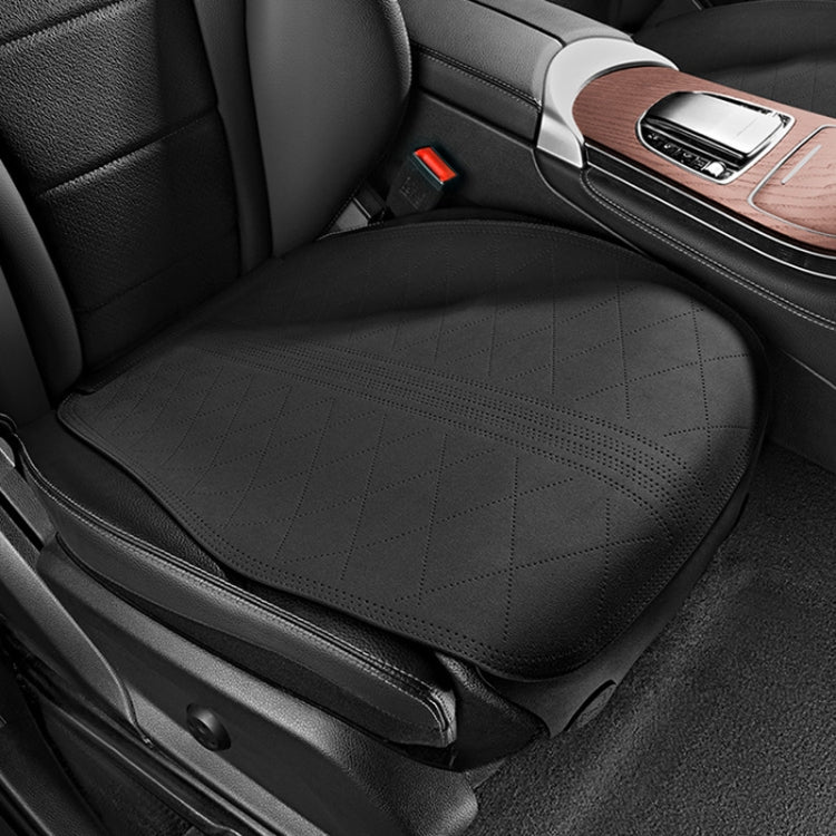 Flip-fur Car Cushion Breathable Ventilation Cushion for Four Seasons, Style:, Long Rear Cushion, Front Cushion