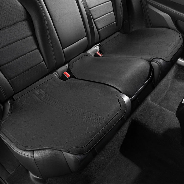 Flip-fur Car Cushion Breathable Ventilation Cushion for Four Seasons, Style:, Long Rear Cushion, Front Cushion
