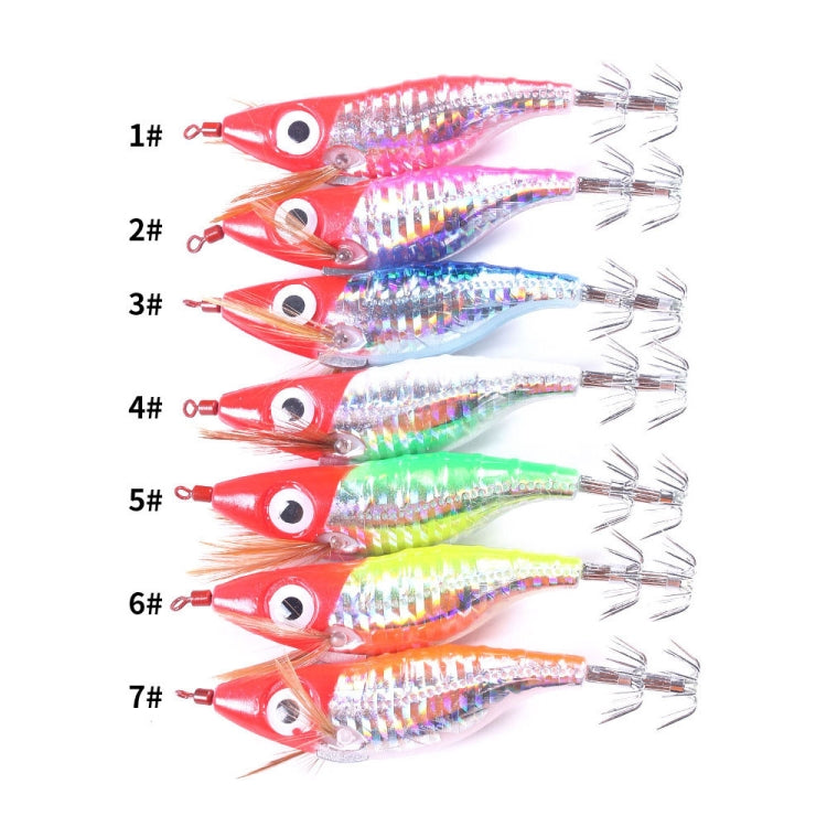 HENGJIA SJ023 Luminous Horizontal Shrimp Squid Hook Bionic Bait, SJ023 (3), SJ023 (4), SJ023 (5), SJ023 (6), SJ023 (7), SJ023 (1)