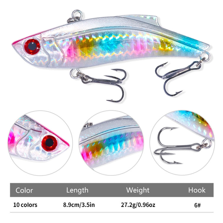 HENGJIA VI025 Submerged Trembling Swimming VIB Lure Plastic Fake Bait, VI025 (3), VI025 (4), VI025 (5), VI025 (6), VI025 (7), VI025 (8), VI025 (9), VI025 (10), VI025 (1), VI025 (2)