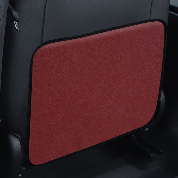 Car Seat Back Children Anti-kick Pad Back Rear Anti-dirty Universal Leather Protection Pad Storage Bag, All Inclusive Version (Black), All Inclusive Version (Brown), All Inclusive Version (Beige), All Inclusive Version (Wine Red)                       ...
