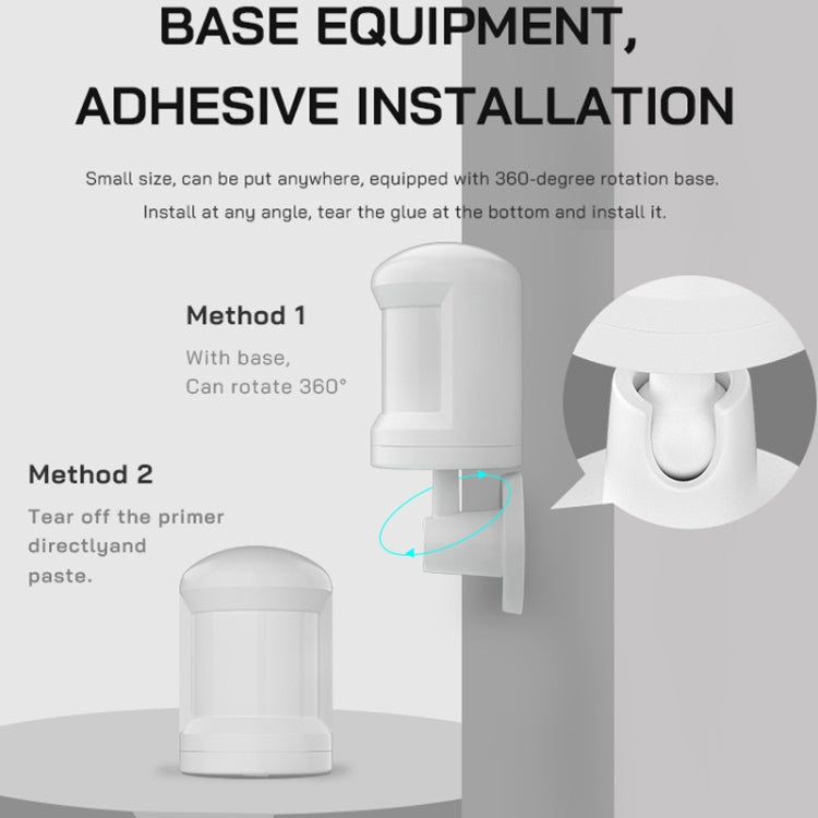 Tuya Smart App ZigBee Human Wireless Motion Infrared Sensor Detector, Tuya ZigBee