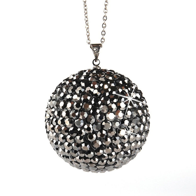 Car Diamond Crystal Ball Rearview Mirror Decoration Pendant