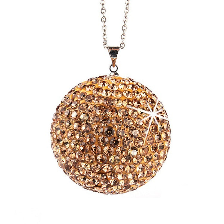 Car Diamond Crystal Ball Rearview Mirror Decoration Pendant