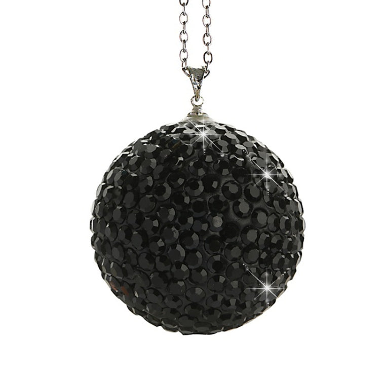 Car Diamond Crystal Ball Rearview Mirror Decoration Pendant