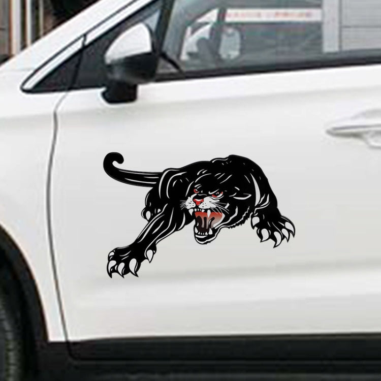 Colorful Black Panther Car Hood Door Reflective Sticker