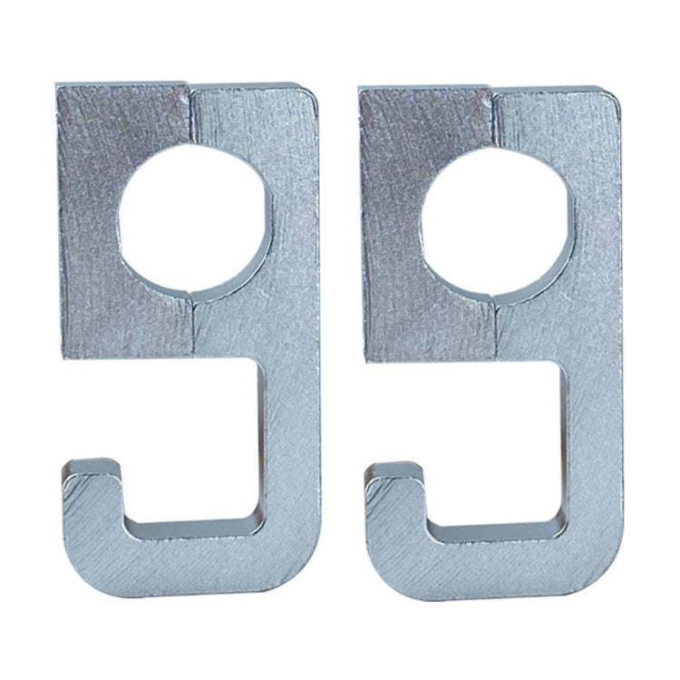2pcs Motorcycle Type 69 Aluminum Alloy Multifunctional Helmet Hook, Black, Red, Blue, Silver, Gold, Titanium Color