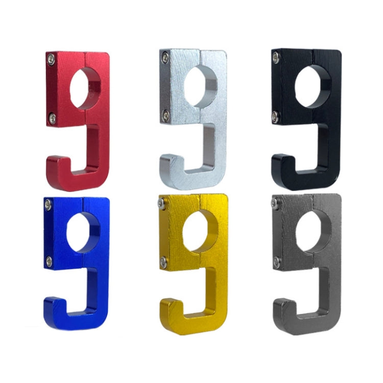 2pcs Motorcycle Type 69 Aluminum Alloy Multifunctional Helmet Hook, Black, Red, Blue, Silver, Gold, Titanium Color