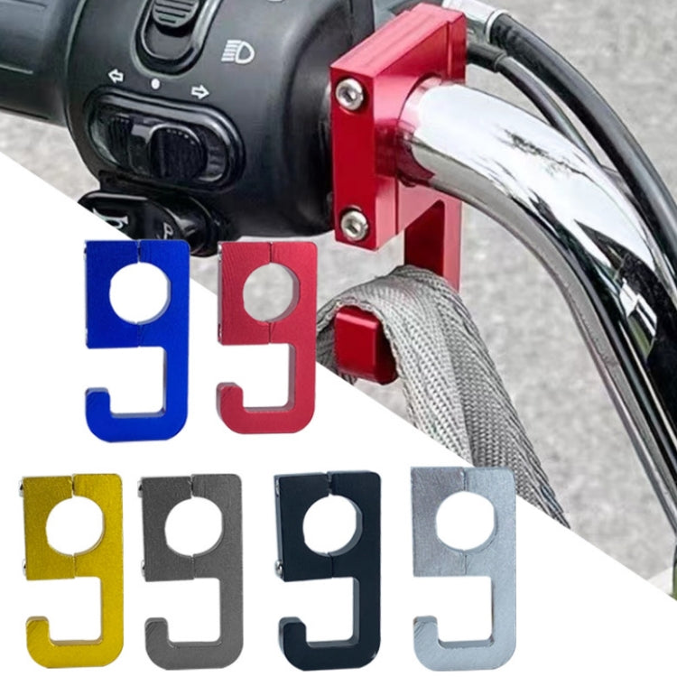 2pcs Motorcycle Type 69 Aluminum Alloy Multifunctional Helmet Hook, Black, Red, Blue, Silver, Gold, Titanium Color