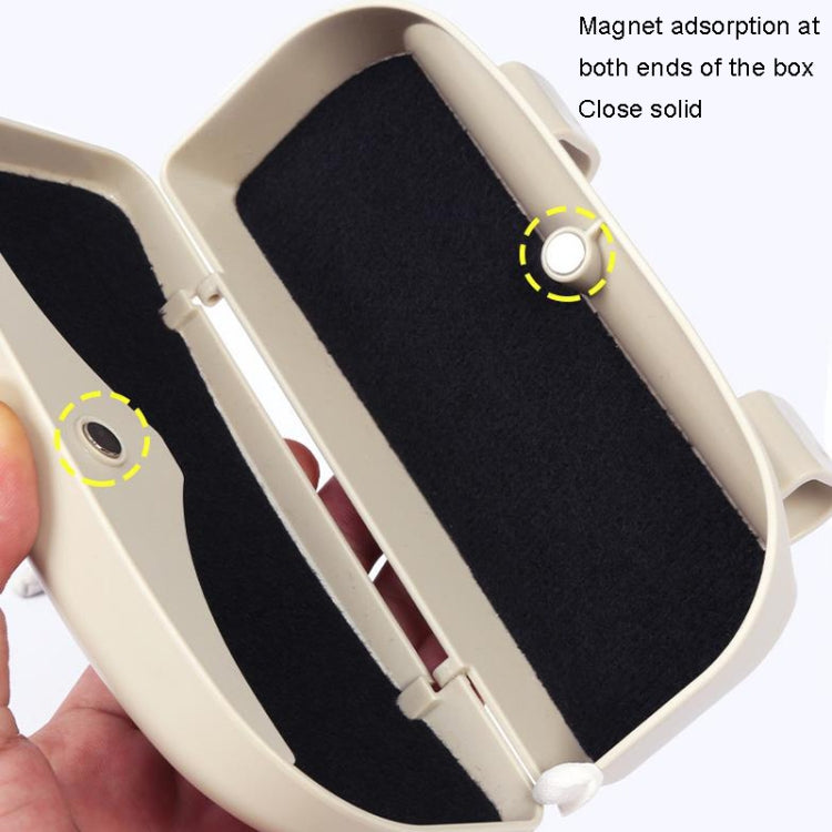 Multifunctional Car Glasses Box Car Sunshine Board Tickets Glasses Clamp, Back Double Snap Black, Back Double Snap Red, Back Double Snap Grey, Back Double Snap Beige