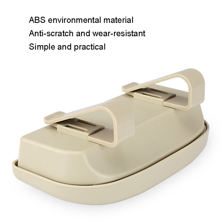 Multifunctional Car Glasses Box Car Sunshine Board Tickets Glasses Clamp, Back Double Snap Black, Back Double Snap Red, Back Double Snap Grey, Back Double Snap Beige