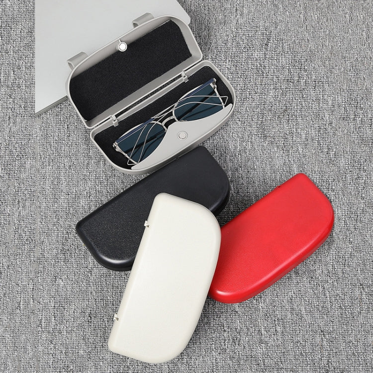 Multifunctional Car Glasses Box Car Sunshine Board Tickets Glasses Clamp, Back Double Snap Black, Back Double Snap Red, Back Double Snap Grey, Back Double Snap Beige