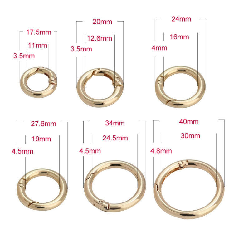 20pcs Zinc Alloy Spring Ring Metal Open Bag Webbing Keychain, 3 Points Silver, 4 Points Silver, 3 Points Light Gold, 1 inch Light Gold, 3 Point Black, 1 inch Black, 1 inch Silver, 4 Points Black, Inch 2 Light Gold, Inch 2 Silver, 5 Points Light Gold   ...