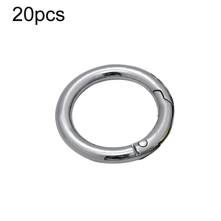20pcs Zinc Alloy Spring Ring Metal Open Bag Webbing Keychain, 4 Points Silver, 3 Points Silver, Inch 2 Light Gold, Inch 2 Silver, 5 Points Light Gold, 5 Points Black, 5 Points Silver, 6 Points Light Gold, 4 Points Light Gold, 6 Points Black, Inch 2 Bla...