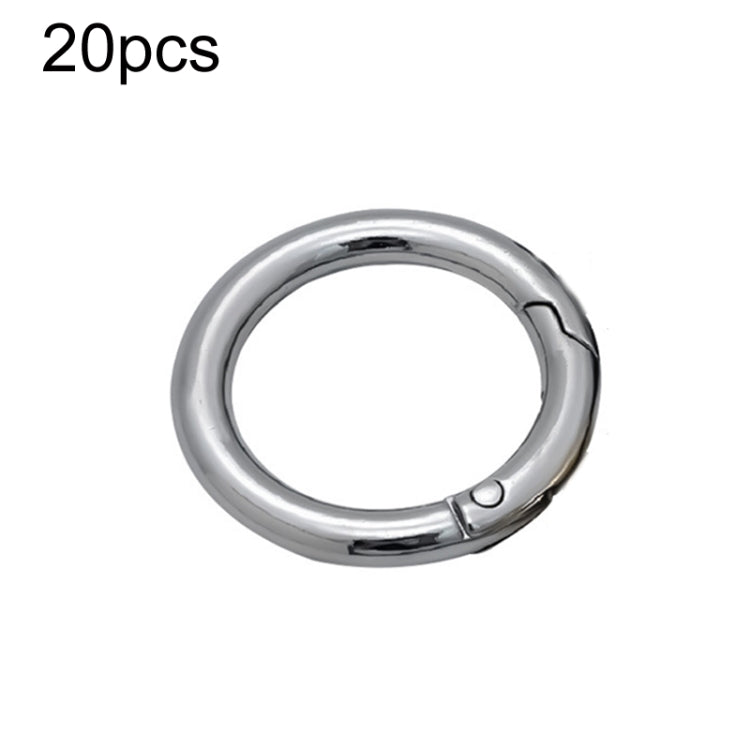 20pcs Zinc Alloy Spring Ring Metal Open Bag Webbing Keychain, 4 Points Silver, 3 Points Silver, Inch 2 Light Gold, Inch 2 Silver, 5 Points Light Gold, 5 Points Black, 5 Points Silver, 6 Points Light Gold, 4 Points Light Gold, 6 Points Black, Inch 2 Bla...