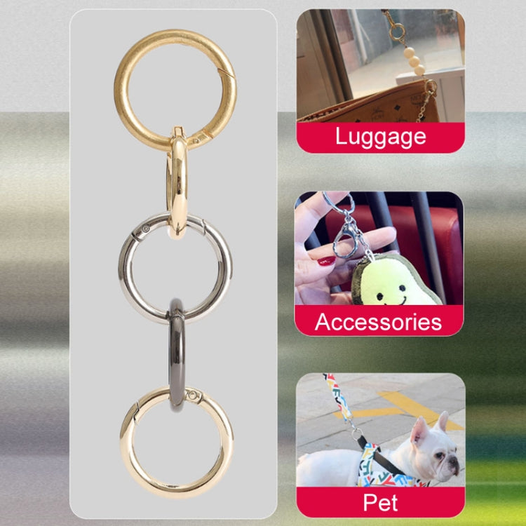 20pcs Zinc Alloy Spring Ring Metal Open Bag Webbing Keychain, 4 Points Silver, 3 Points Silver, Inch 2 Light Gold, Inch 2 Silver, 5 Points Light Gold, 5 Points Black, 5 Points Silver, 6 Points Light Gold, 4 Points Light Gold, 6 Points Black, Inch 2 Bla...