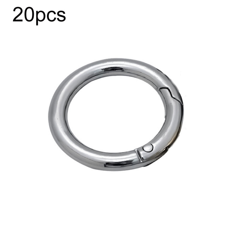 20pcs Zinc Alloy Spring Ring Metal Open Bag Webbing Keychain, 4 Points Silver, 3 Points Silver, Inch 2 Light Gold, Inch 2 Silver, 5 Points Light Gold, 5 Points Black, 5 Points Silver, 6 Points Light Gold, 4 Points Light Gold, 6 Points Black, Inch 2 Bla...