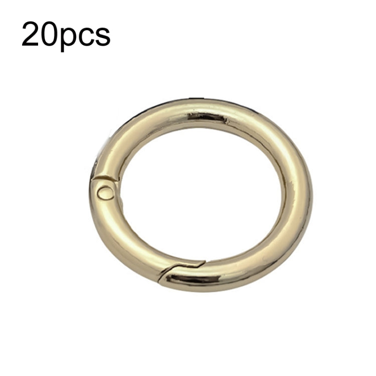 20pcs Zinc Alloy Spring Ring Metal Open Bag Webbing Keychain, 4 Points Silver, 3 Points Silver, Inch 2 Light Gold, Inch 2 Silver, 5 Points Light Gold, 5 Points Black, 5 Points Silver, 6 Points Light Gold, 4 Points Light Gold, 6 Points Black, Inch 2 Bla...