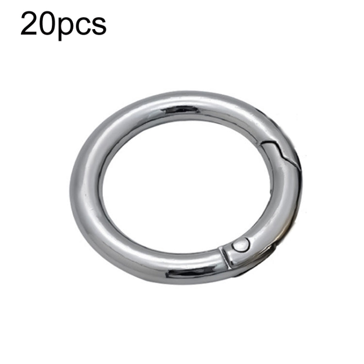 20pcs Zinc Alloy Spring Ring Metal Open Bag Webbing Keychain, 3 Points Silver, 4 Points Silver, 3 Points Light Gold, 1 inch Light Gold, 3 Point Black, 1 inch Black, 1 inch Silver, 4 Points Black, Inch 2 Light Gold, Inch 2 Silver, 5 Points Light Gold   ...