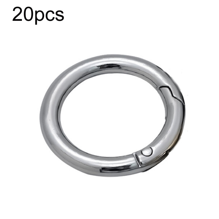 20pcs Zinc Alloy Spring Ring Metal Open Bag Webbing Keychain, 4 Points Silver, 3 Points Silver, Inch 2 Light Gold, Inch 2 Silver, 5 Points Light Gold, 5 Points Black, 5 Points Silver, 6 Points Light Gold, 4 Points Light Gold, 6 Points Black, Inch 2 Bla...