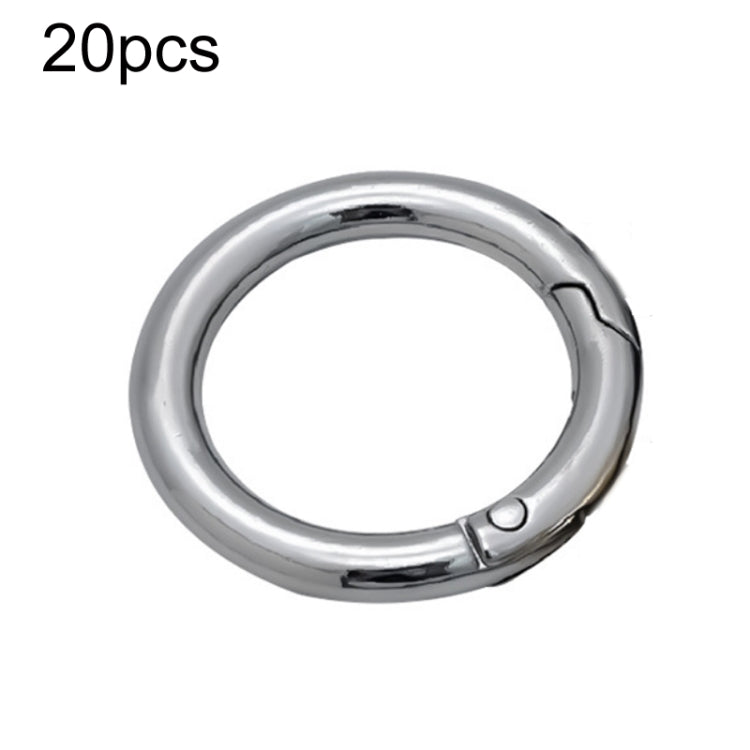20pcs Zinc Alloy Spring Ring Metal Open Bag Webbing Keychain, 4 Points Silver, 3 Points Silver, Inch 2 Light Gold, Inch 2 Silver, 5 Points Light Gold, 5 Points Black, 5 Points Silver, 6 Points Light Gold, 4 Points Light Gold, 6 Points Black, Inch 2 Bla...