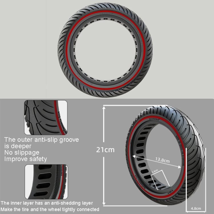 Electric Scooter 8 inch Honeycomb Solid Tire For Xiaomi M365/M365 Pro /1S/Pro2/Essential, Inner Honeycomb Red, Inner Honeycomb Blue, Inner Honeycomb Yellow, Inner Honeycomb Black