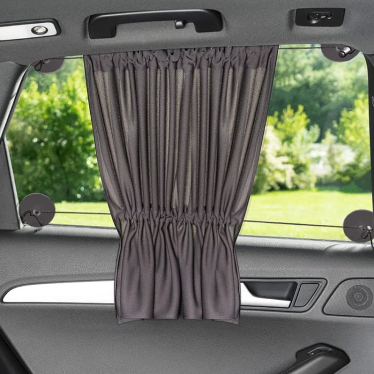 Car Side Window Privacy Blackout Heat Insulation Sunshade, 27x65x50 cm(Black)