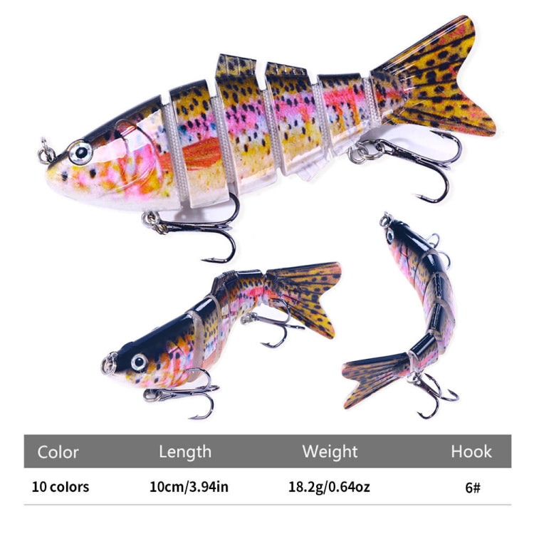 HENGJIA JM061 Multi-segment Fish Bionic Lure Submerged Lures, JM061 (7), JM061 (8), JM061 (9), JM061 (10), JM061 (1), JM061 (2), JM061 (3), JM061 (4), JM061 (5), JM061 (6)
