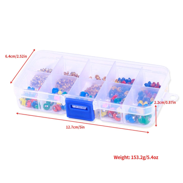 HENGJIA JI081-1 212pcs/box Bite Lead Fishing Weighted Accessories Set, Bite Lead