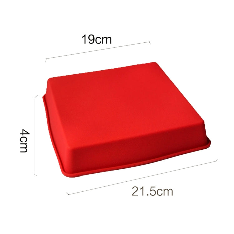 Food Grade Non-Stick Square Silicone Cake Mold 6.4 Inch Square Pizza Baking Pan Tools, 6.4 inch