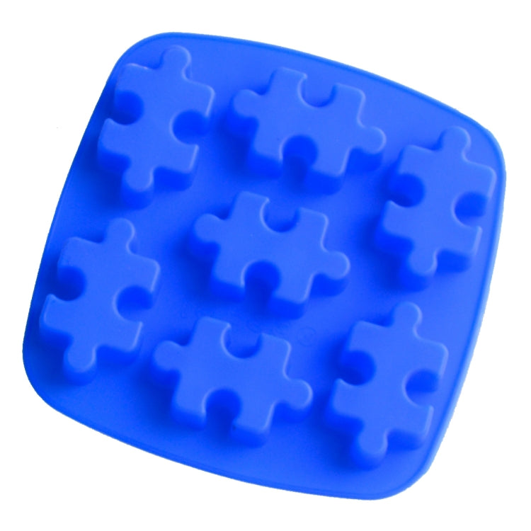 DIY Silicone Ice Grid Chocolate Puzzle Biscuit Tools, Puzzle Shape