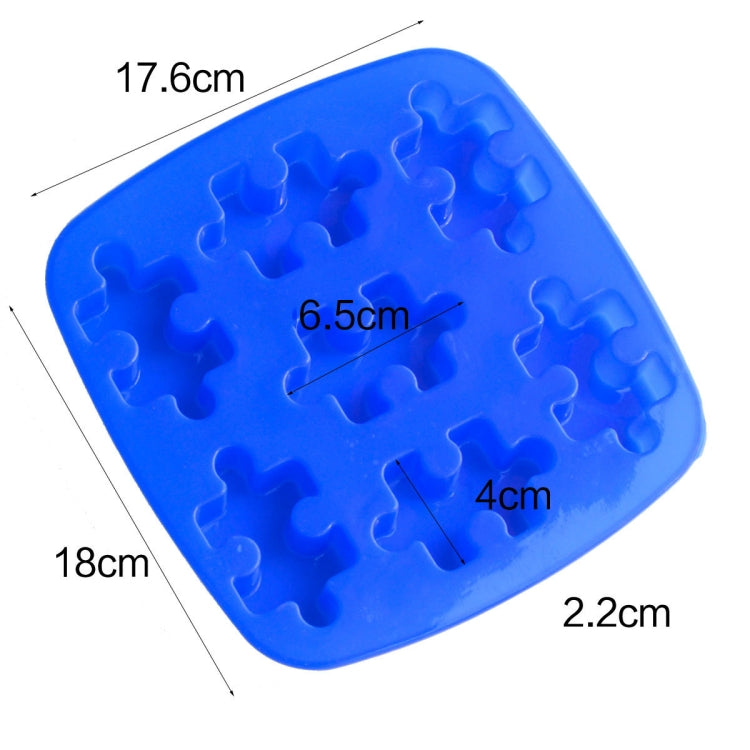 DIY Silicone Ice Grid Chocolate Puzzle Biscuit Tools, Puzzle Shape