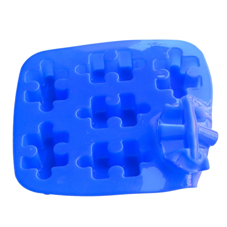 DIY Silicone Ice Grid Chocolate Puzzle Biscuit Tools, Puzzle Shape