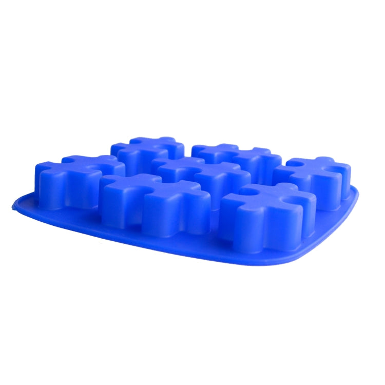 DIY Silicone Ice Grid Chocolate Puzzle Biscuit Tools, Puzzle Shape