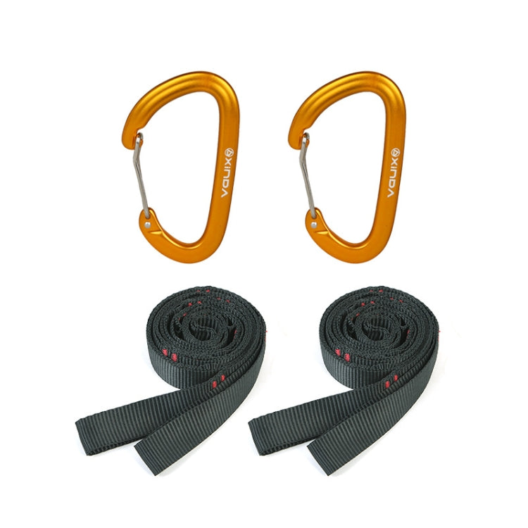 XINDA  2m Hammock Sling + Quick Buckle Set Swing Rope Strap, 2m Hammock Sling + Quick Buckle