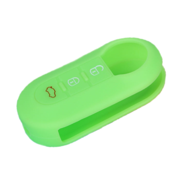 For Fiat 500 2pcs Folding 3 Button Remote Control Silicone Case