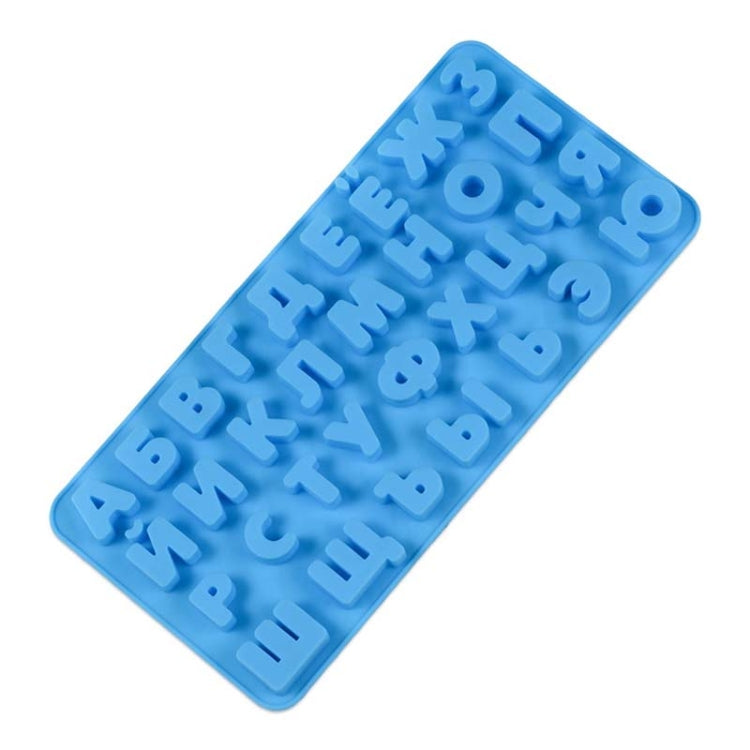 Chocolate Fudge Jelly Silicone Russian Letters Mold Ice Grid, Russian Letters