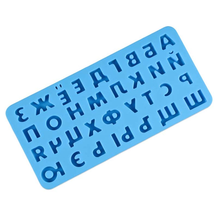 Chocolate Fudge Jelly Silicone Russian Letters Mold Ice Grid, Russian Letters