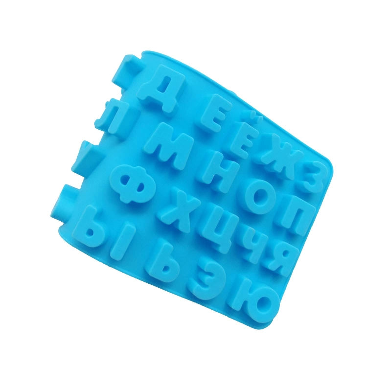 Chocolate Fudge Jelly Silicone Russian Letters Mold Ice Grid, Russian Letters