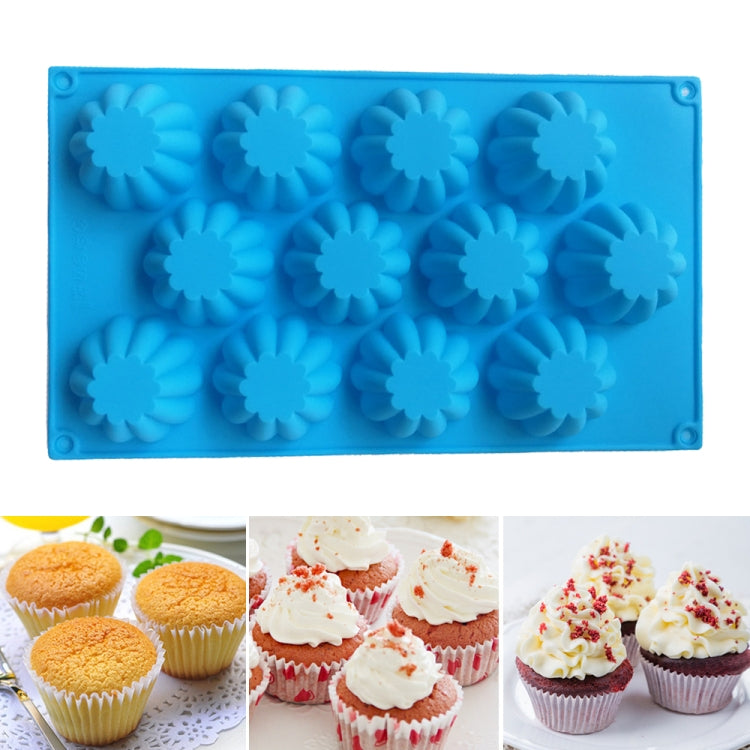 Handmade DIY 12 Holes Tart Lace Silicone Mold, 12 Holes Tart